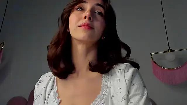 ElsaYoung — teasing in top without bra (one button